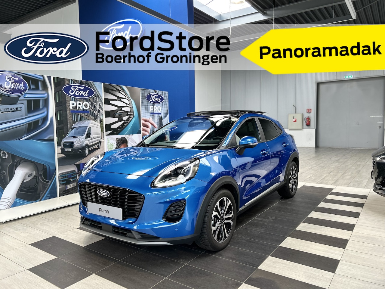 Ford Puma - EcoBoost Hybrid 125 pk Titanium | Pano | Elek achterklep | Winterpack | Adapt. Cruise | Do - AutoWereld.nl
