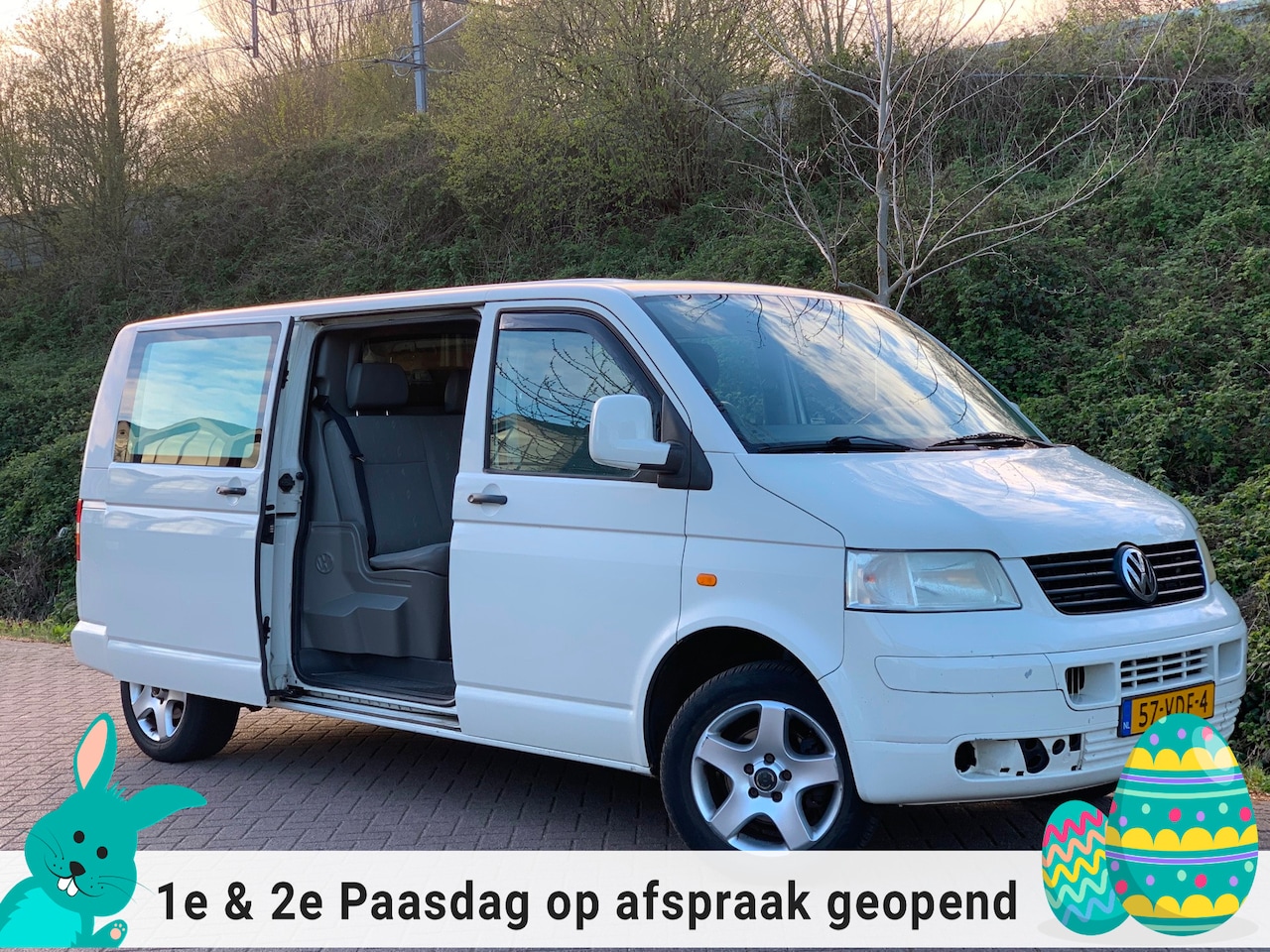 Volkswagen Transporter - 1.9 TDI 340 DC LANG DUBBELCABINE AC ! LUXE ! 2007 - AutoWereld.nl