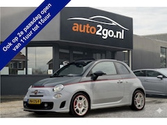 Fiat 500 C - 1.4-16V ABARTH CABRIO TWO-TONE VOL-LEDER NAVI AIRCO LED LMV PDC