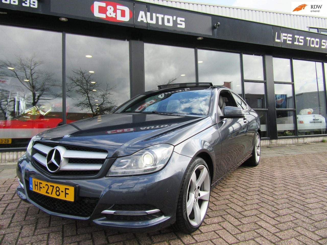 Mercedes-Benz C-klasse Coupé - 200 AUT PANO LEDER 2013 - AutoWereld.nl
