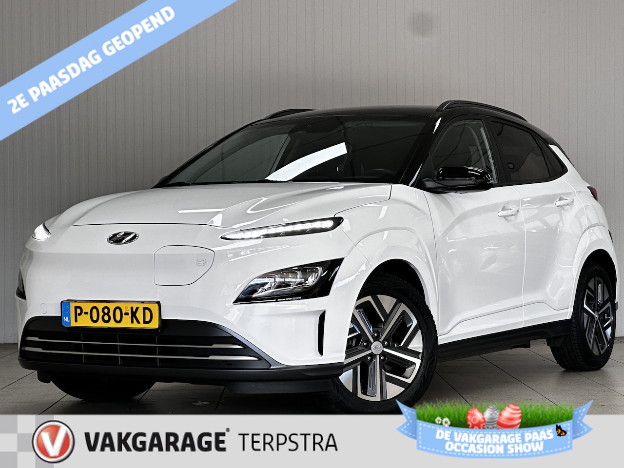 Hyundai Kona Electric - EV Fashion 64 kWh/ Two-Tone/ 17'' LMV/ LED Koplampen/ Keyless/ Virtual Dashb./ Apple + And - AutoWereld.nl