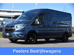 Ford Transit - 350 2.0 TDCI L3H2 Limited PB Edition Camera, Cruise, Carplay, 2 x schuifdeur, 185pk, Autom