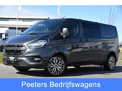 Ford Transit Custom - 300 2.0 TDCI L2H1 Limited DC PB Edition Camera, Cruise, Carplay, 170pk, 2 x Schuifdeur, LE