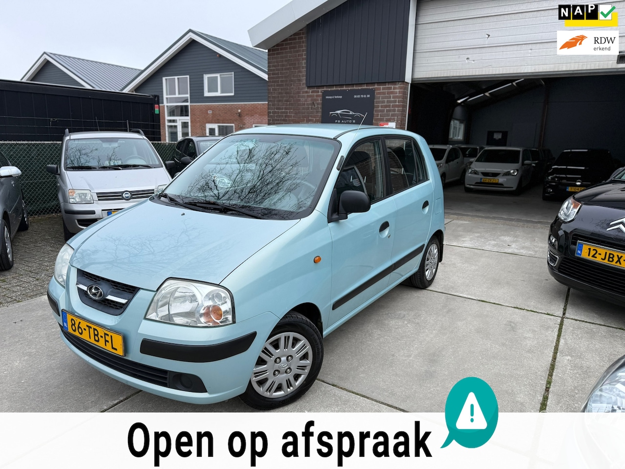 Hyundai Atos - 1.1i Active Young|77.000 KM|NAP KM|1E EIGENAAR|NIEUWE APK|HOGE INSTAP|ELECT.RAMEN|CENTRL.D - AutoWereld.nl