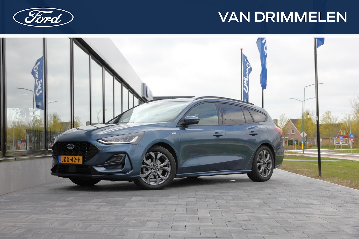 Ford Focus Wagon - Hybrid 125pk ST-Line | Adaptive Cruise | Winter Pack | Rijklaarprijs! - AutoWereld.nl
