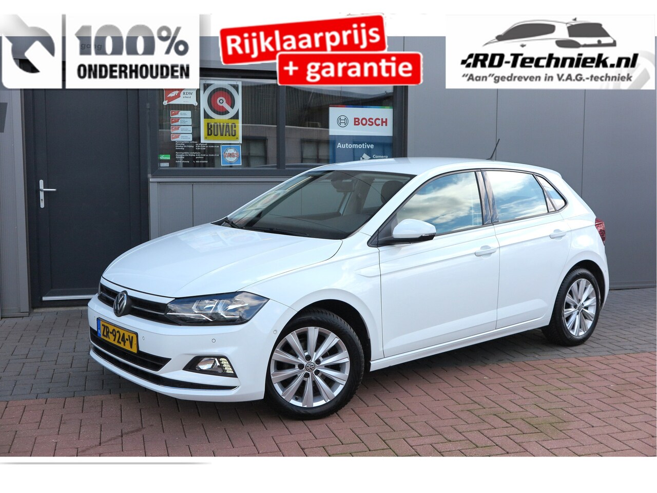 Volkswagen Polo - 1.0 TSI Highline 1.0 TSI 95 pk Highline , Adaptive Cruise , Parkeersensoren V+A , Parkassist, NAP, Navigati - AutoWereld.nl