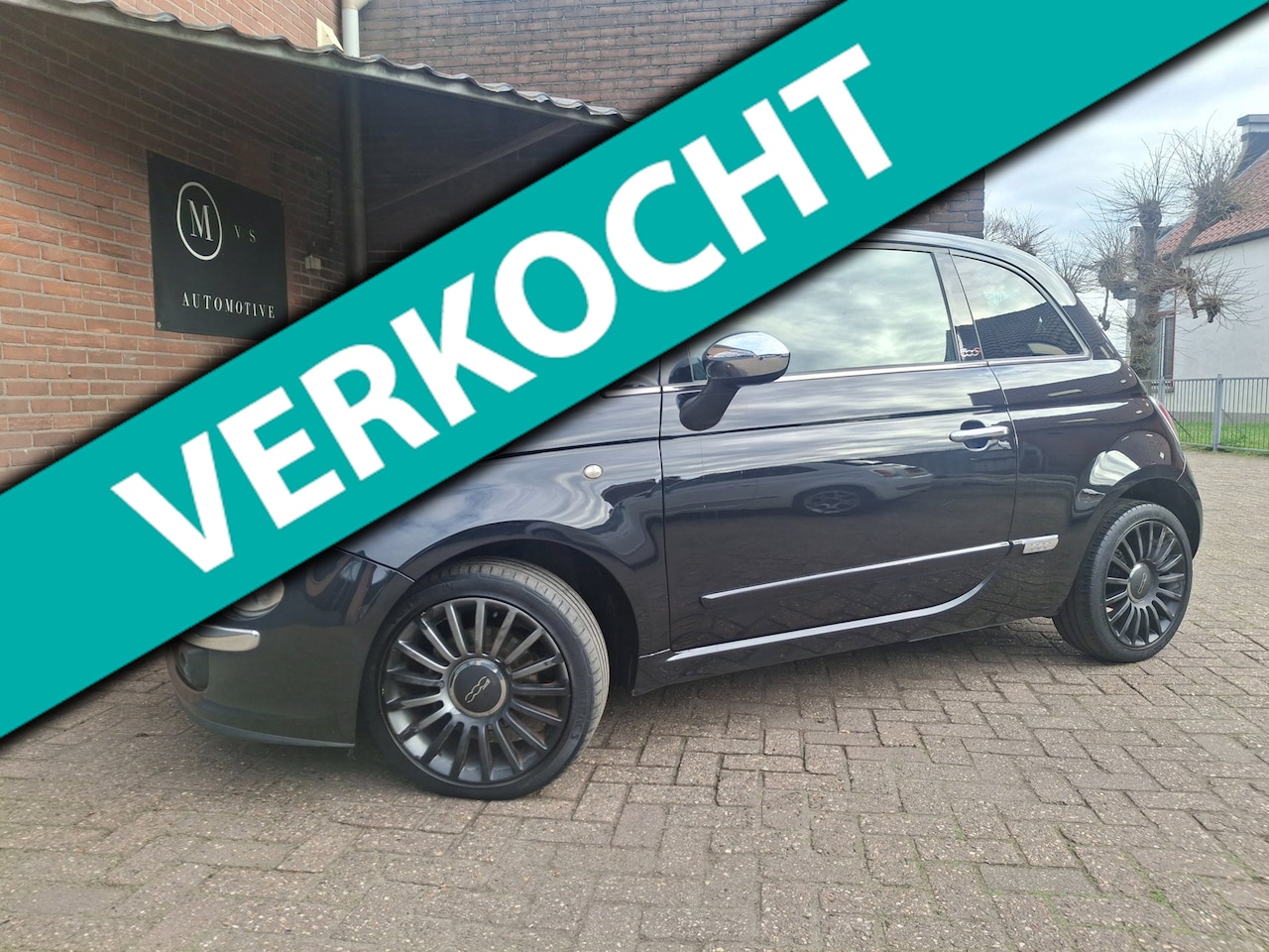 Fiat 500 C - 0.9 TwinAir Turbo Lounge Cabrio / Airco / Achteruitrijcamera / Xenon / Sound System / Blue - AutoWereld.nl