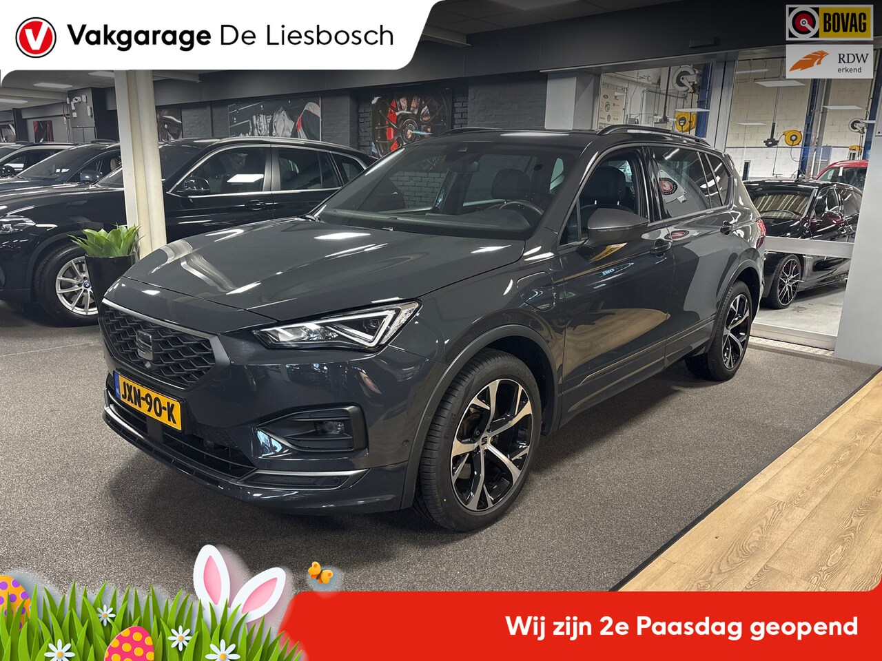 SEAT Tarraco - 1.4 TSI e-Hybrid PHEV FR 1.4 TSI e-Hybrid PHEV FR,leer,navi,camera,pano,trekhaak,apple carplay - AutoWereld.nl