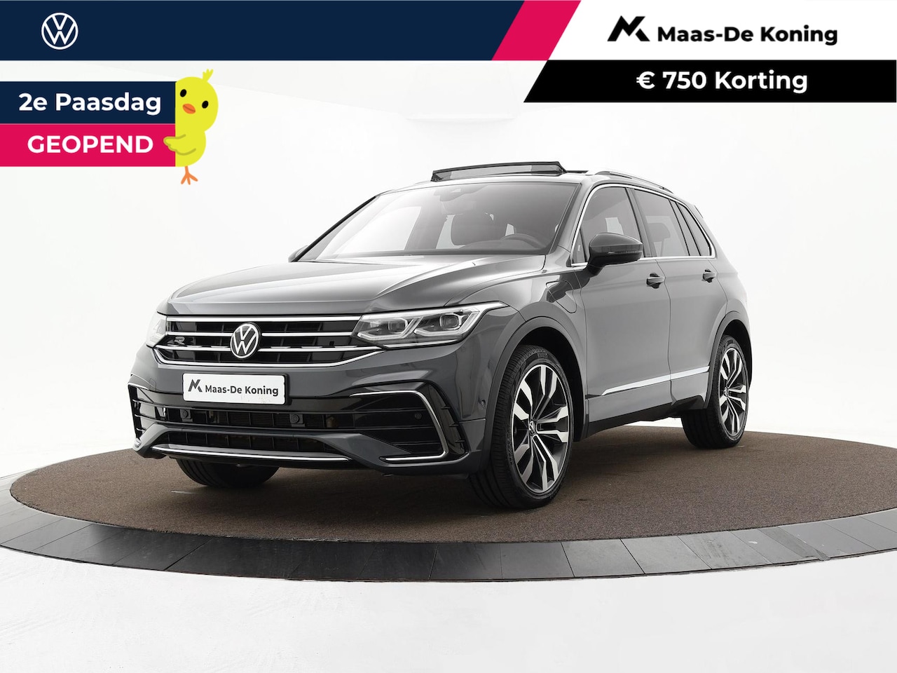 Volkswagen Tiguan - 1.4 TSI 245pk DSG eHybrid R-Line Business+ · SOH 91,6% · Camera · Panoramadak · Head-Up · - AutoWereld.nl