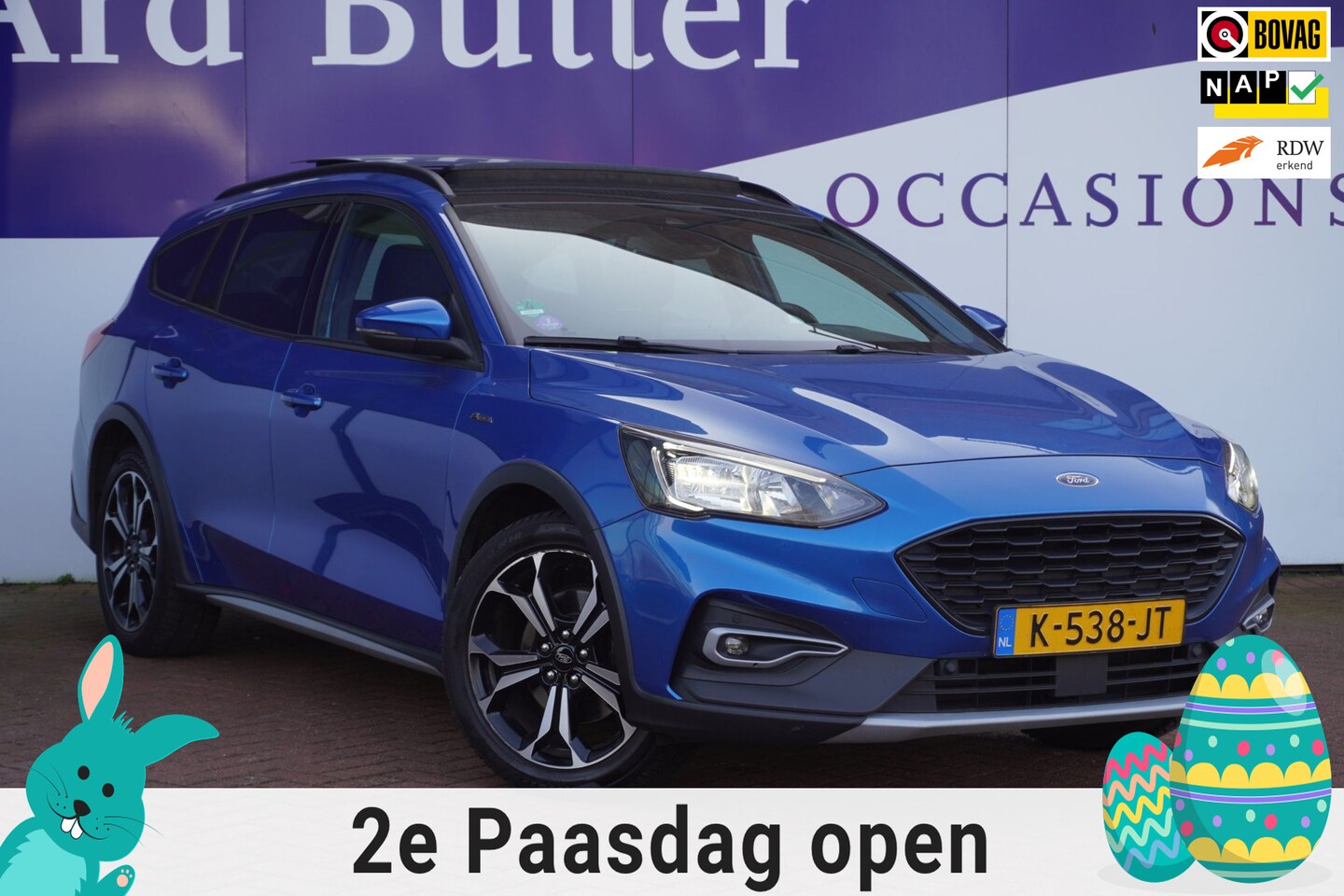 Ford Focus Wagon - 1.5 EcoBoost Active X Business / Pano-dak / 1EIG / Led / Navi / 17"LMV / ORIG-NL / = SUPER - AutoWereld.nl