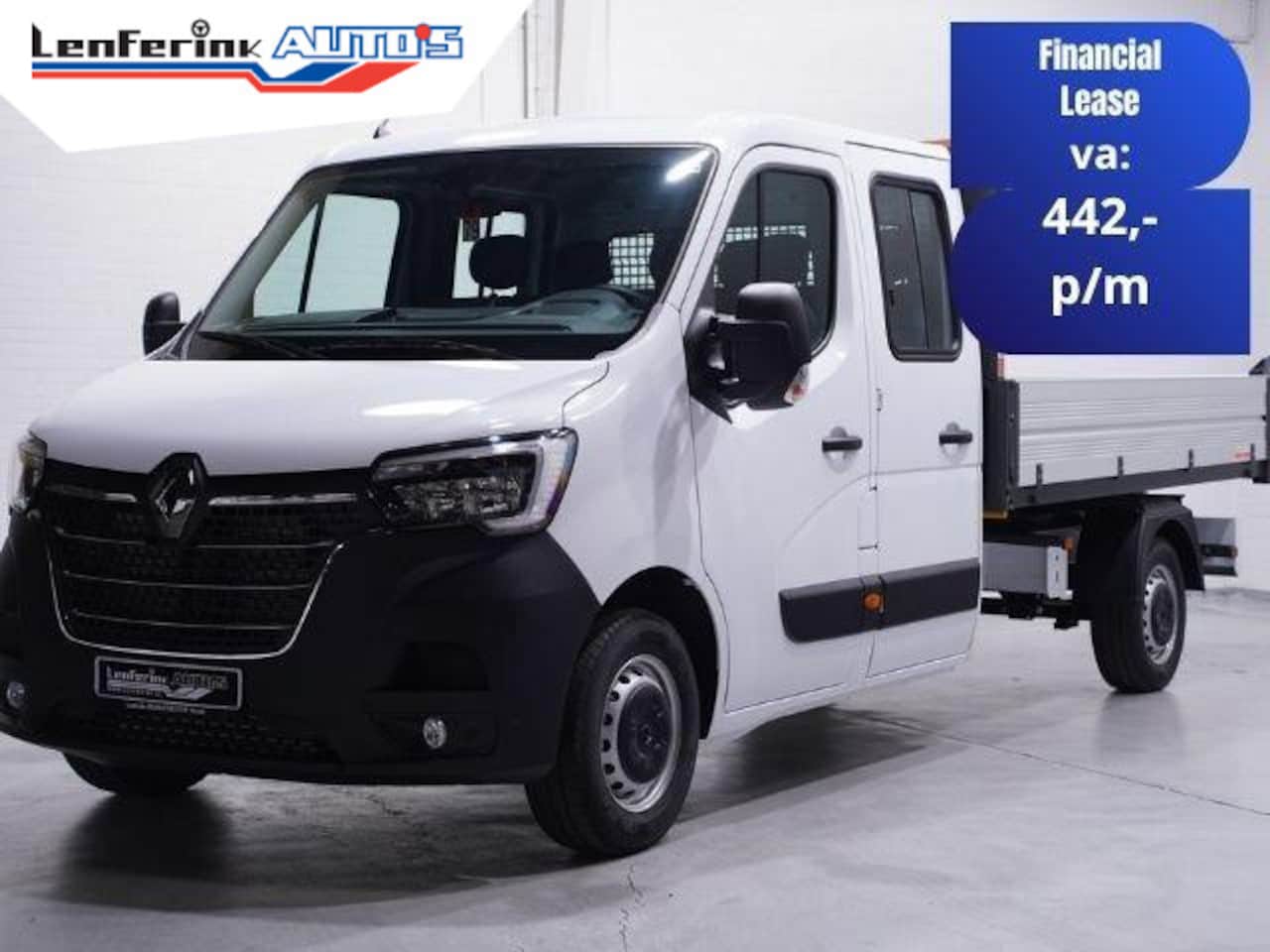 Renault Master - 2.3 dCi 165 pk Kipper Dubbel Cabine 6-Zits Airco, BPM vrij, Cruise Control, Nieuw, Direct - AutoWereld.nl