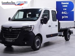 Renault Master - 2.3 dCi 165 pk Kipper Dubbel Cabine 6-Zits Airco, BPM vrij, Cruise Control, Nieuw, Direct
