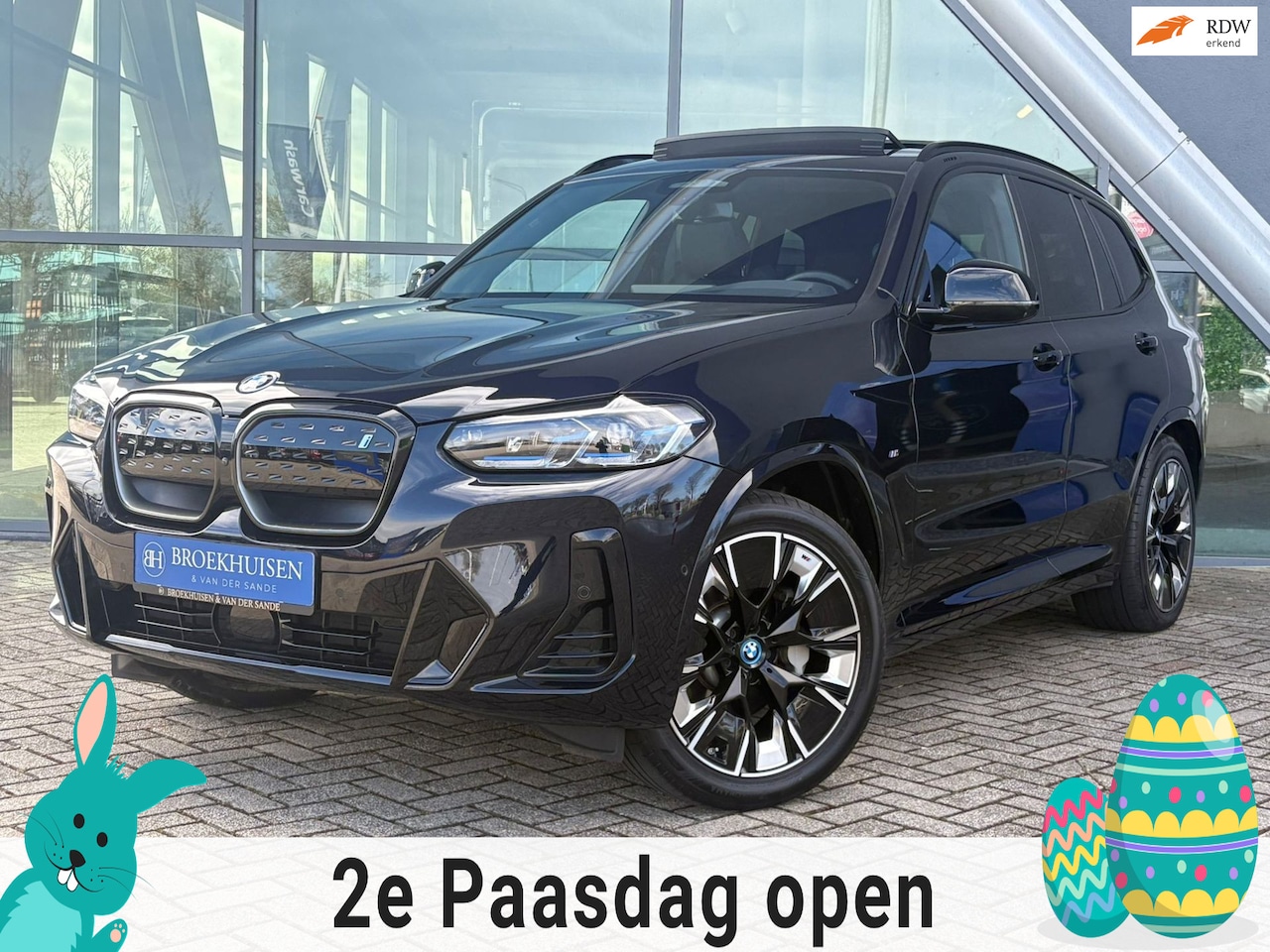 BMW iX3 - High Executive Edition M-Sport 80 kWh Panoramadak / Stuurverwarming / 360 Camera - AutoWereld.nl