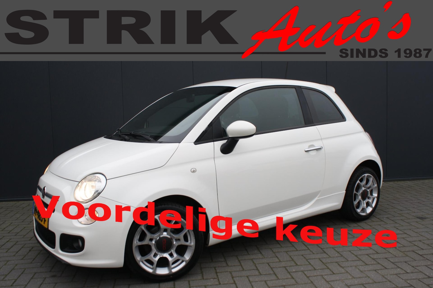 Fiat 500 - 1.2 Lounge AIRCO - PDC - 16" VELGEN - AutoWereld.nl