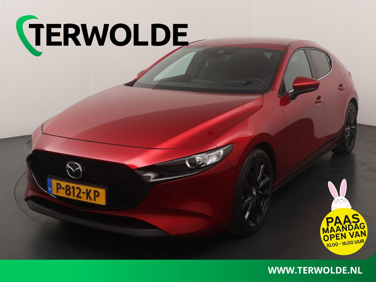 Mazda 3 - 2.0 e-SkyActiv-X M Hybrid 186 Comfort | Trekhaak | Lederen Bekl. | Head-up | Parkeercamera - AutoWereld.nl