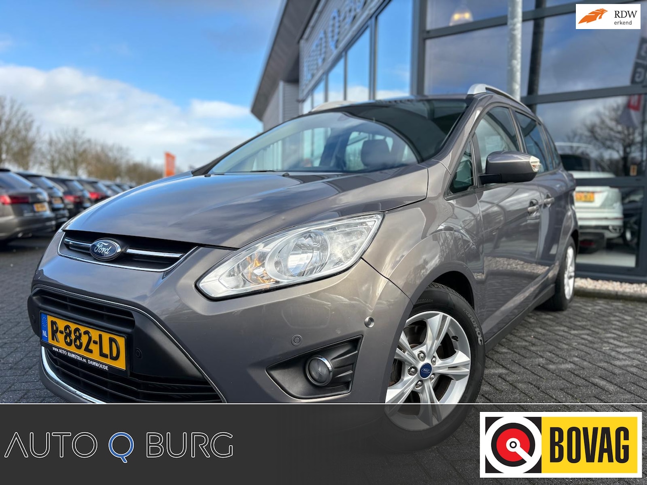 Ford Grand C-Max - 1.0 Lease Trend | 7 Persoons | Stoel Verwarming | PDC | Schuifdeuren | Airco | Goed Onderh - AutoWereld.nl
