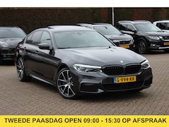 BMW 5-serie - 540i High Exe. M Sport / Trekhaak / Schuifdak / Camera / Leder / Keyless / 20'' / Stoelven