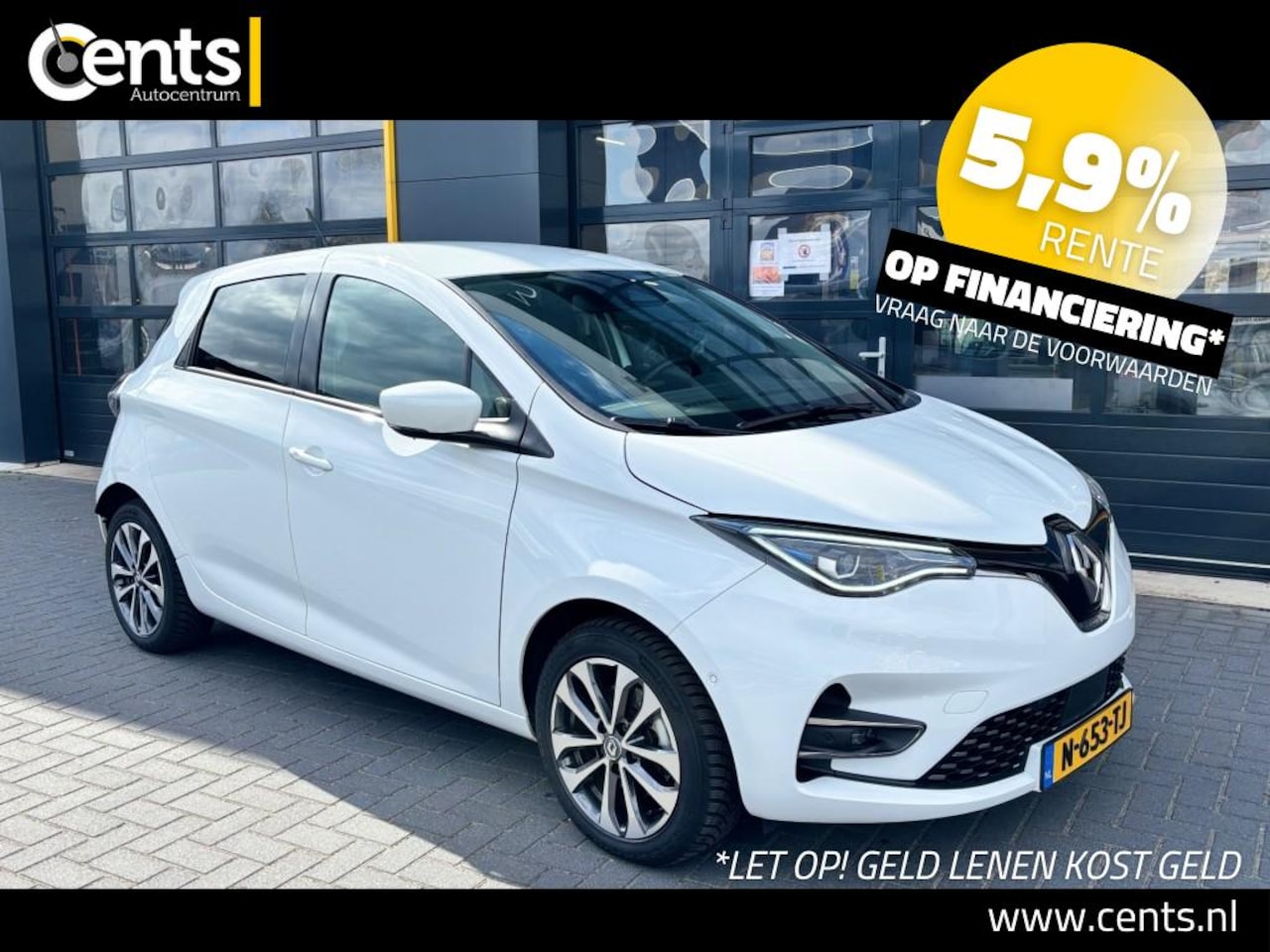 Renault Zoe - R135 Intens 52 kWh AUTOMAAT NAVI AIRCO CAMERA KOOP ACCU CLIMA APPLE CARPLAY ANDROID - AutoWereld.nl
