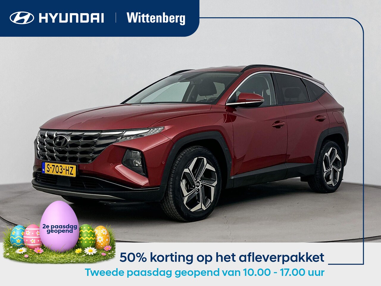 Hyundai Tucson - 1.6 T-GDI HEV Premium | Leer | Trekhaak | Trekgewicht 1650kg | Memory | Stoel + stuurverwa - AutoWereld.nl