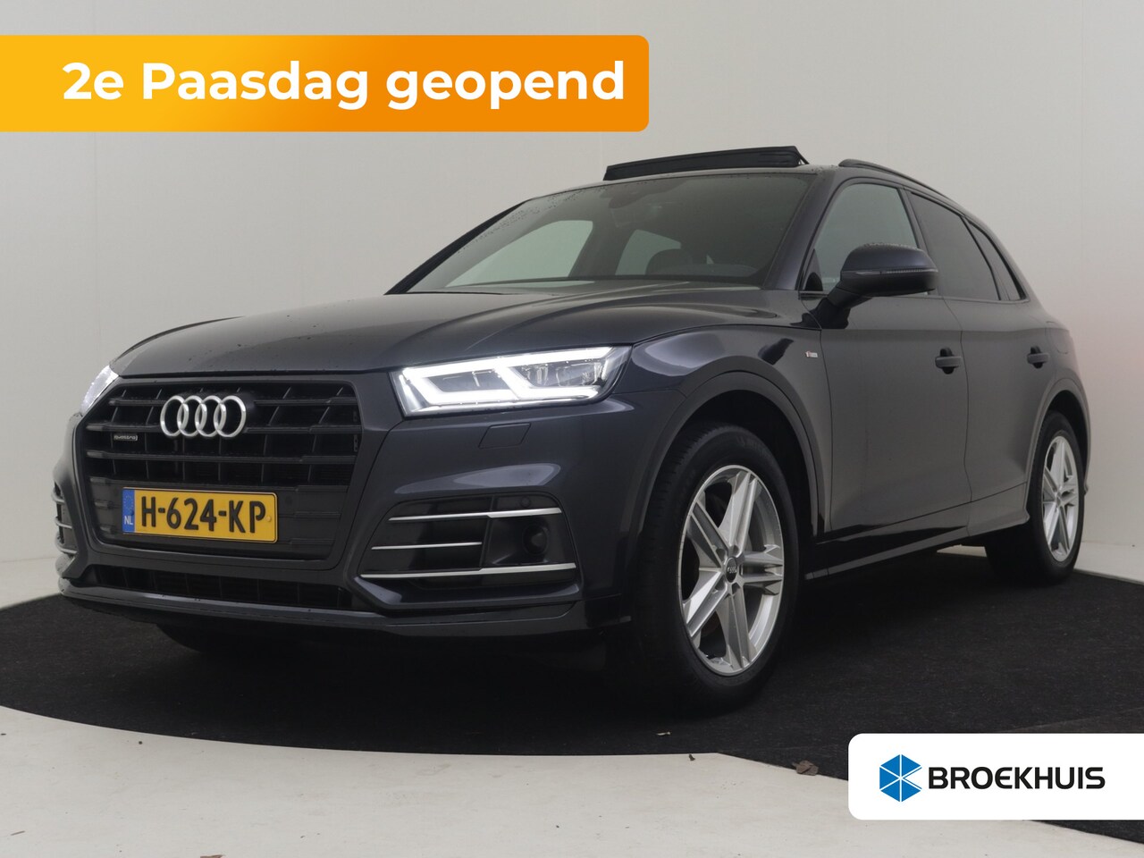 Audi Q5 - 50 TFSI e quattro S edition 299pk S-TRONIC/AUTO | Panoramadak | Luchtvering | Trekhaak | E - AutoWereld.nl