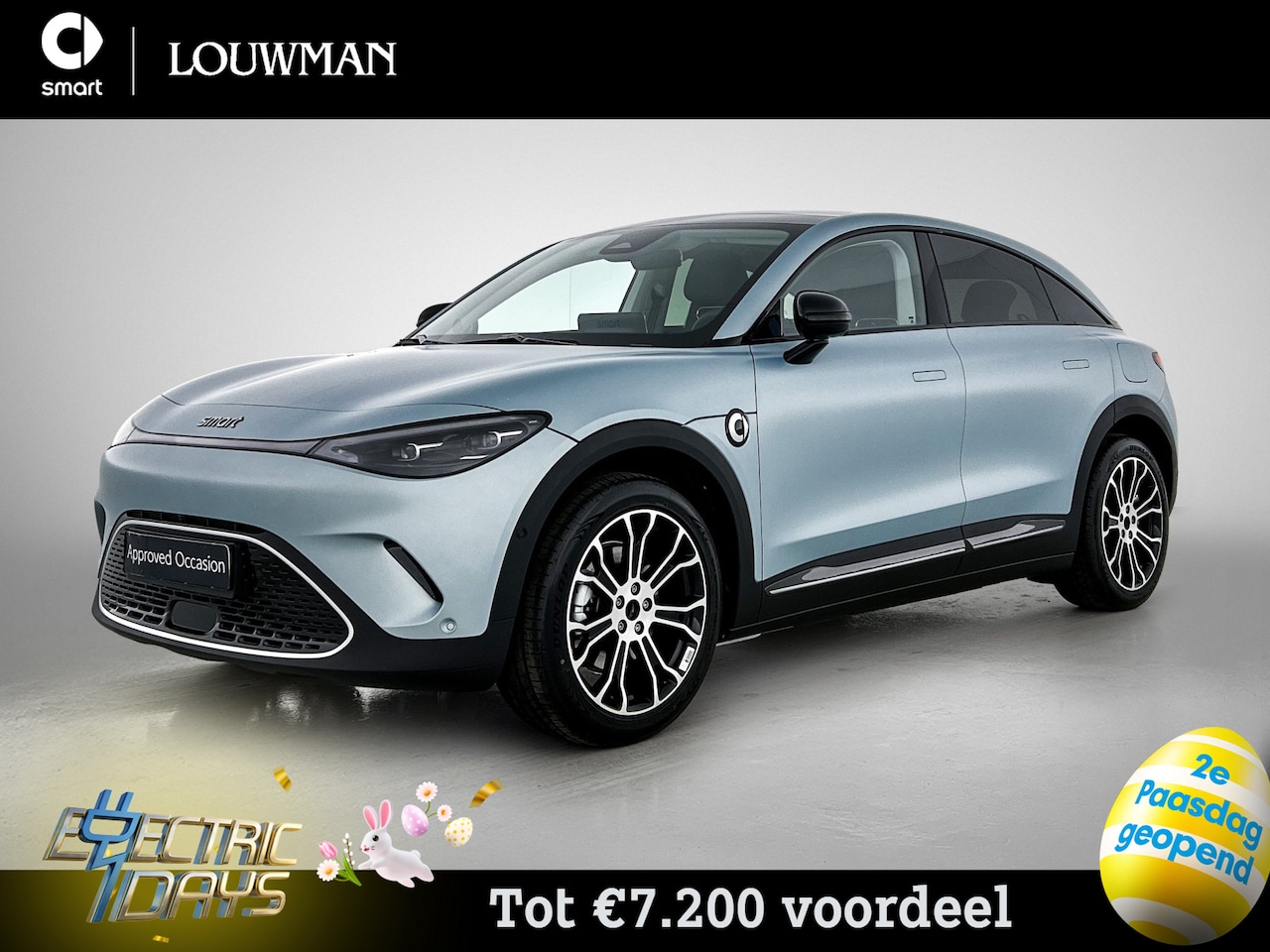 Smart #3 - Premium 66 kWh VAN € 44.055 NAAR € 36.845 | smart-paasweekend - AutoWereld.nl