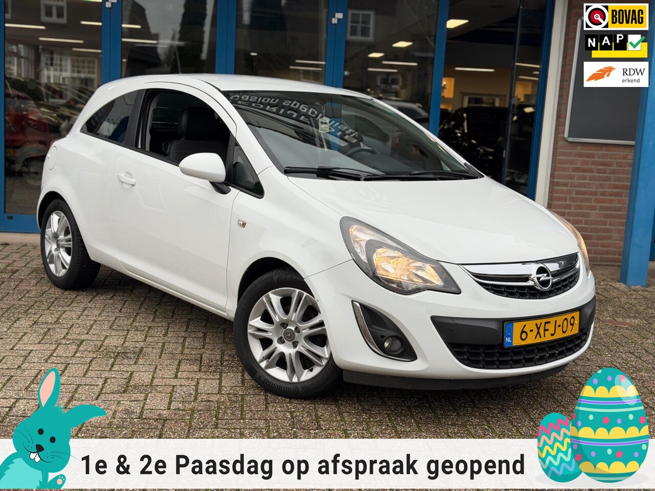 Opel Corsa - 1.2-16V BlitZ Wit 3drs 2014 AIRCO LM NAP - AutoWereld.nl