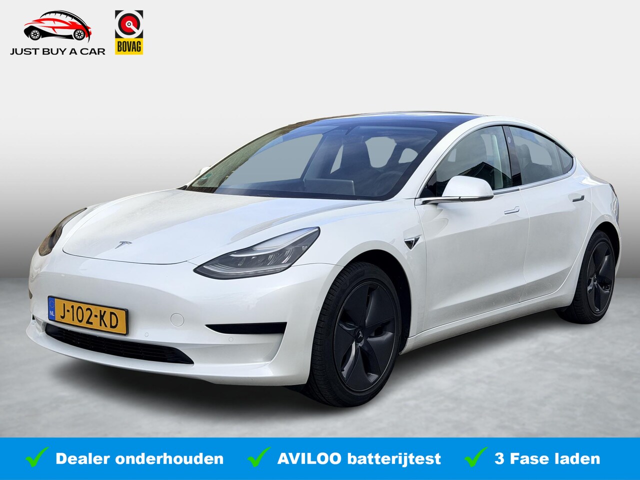 Tesla Model 3 - Standard RWD Plus 60 kWh SoH 86.8% / Full Self-Driving Capability á (€ 4.300) / 360 Camera - AutoWereld.nl