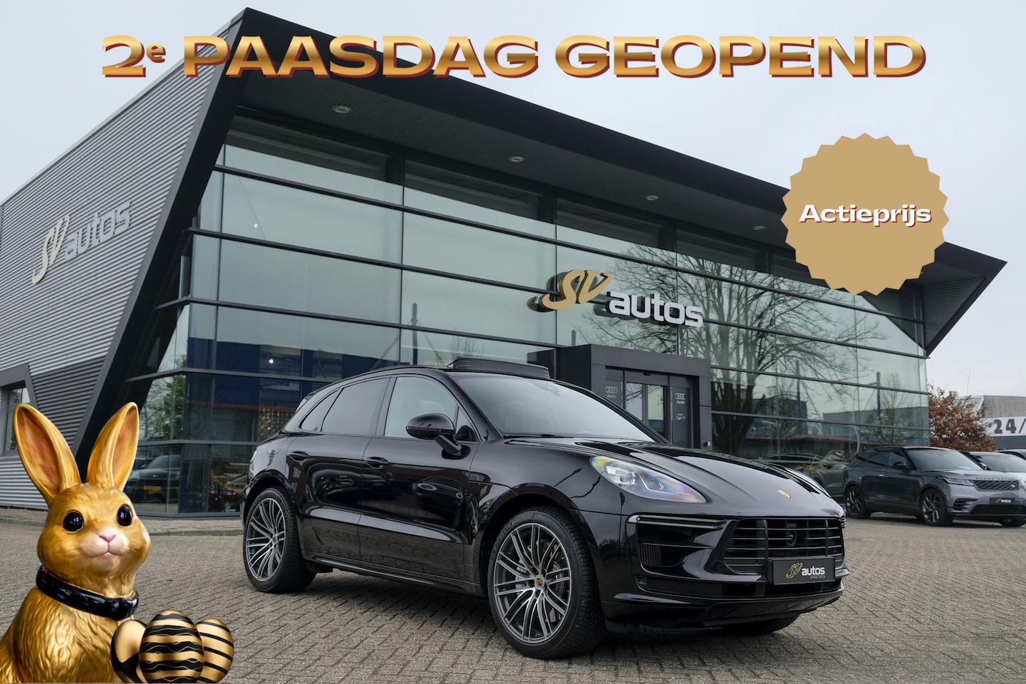 Porsche Macan - 2.9 Turbo 441pk Panoramadak Luchtvering Adaptive cruise PDLS plus 18-weg stoelen - AutoWereld.nl
