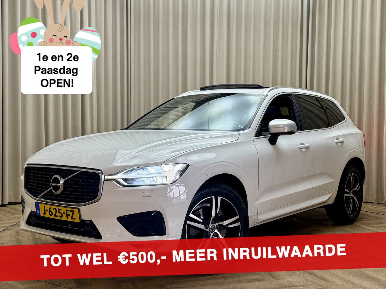 Volvo XC60 - 2.0 D5 AWD R-Design Panoramadak / Adapt. Cruise / Camera / Elek. Trekhaak / Leder / BLIS / - AutoWereld.nl