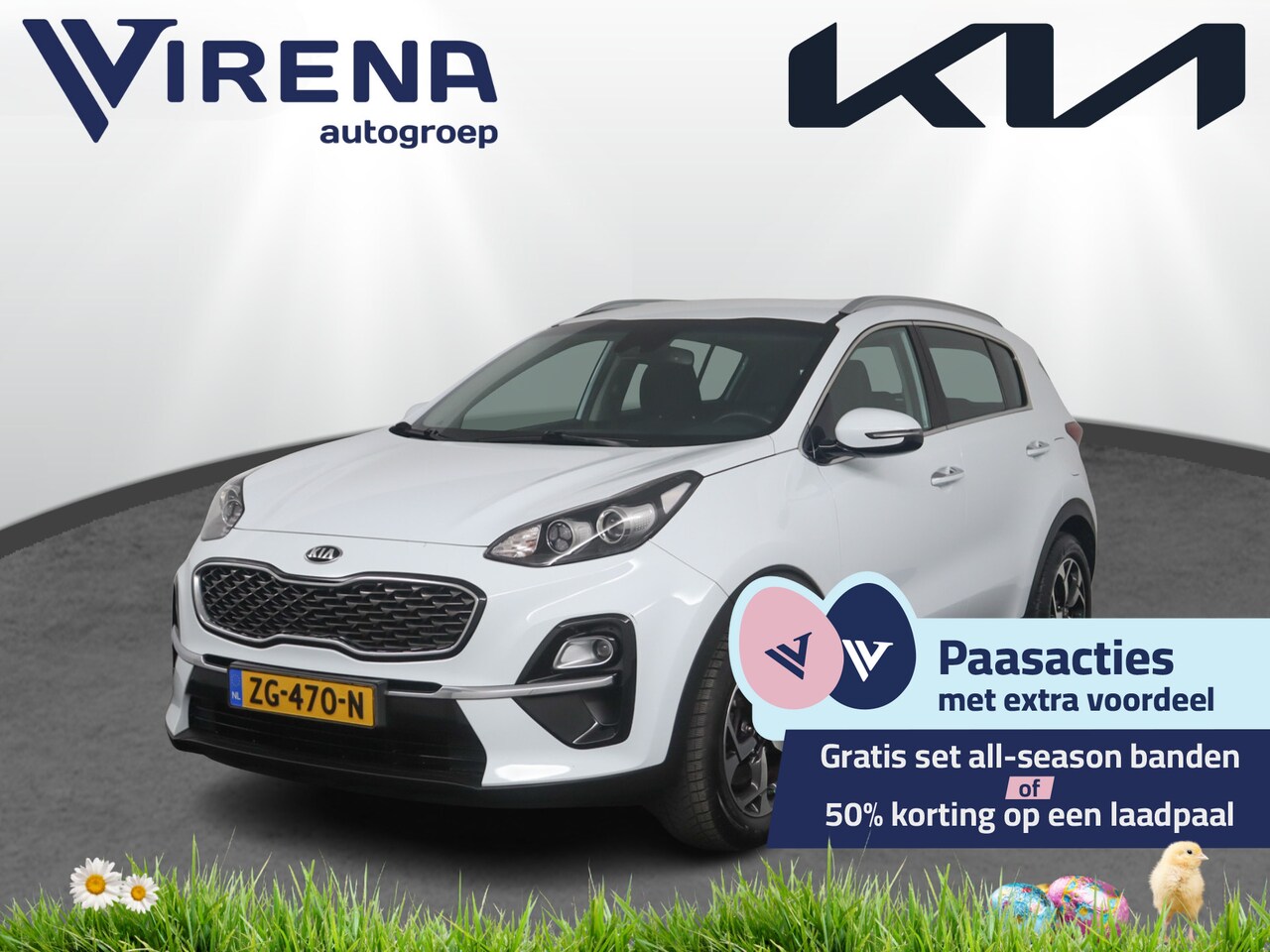 Kia Sportage - 1.6 T-GDI 4WD DynamicLine - Rijklaar - Navigatie Full map - trekhaak  - Virena Zekerheidsp - AutoWereld.nl