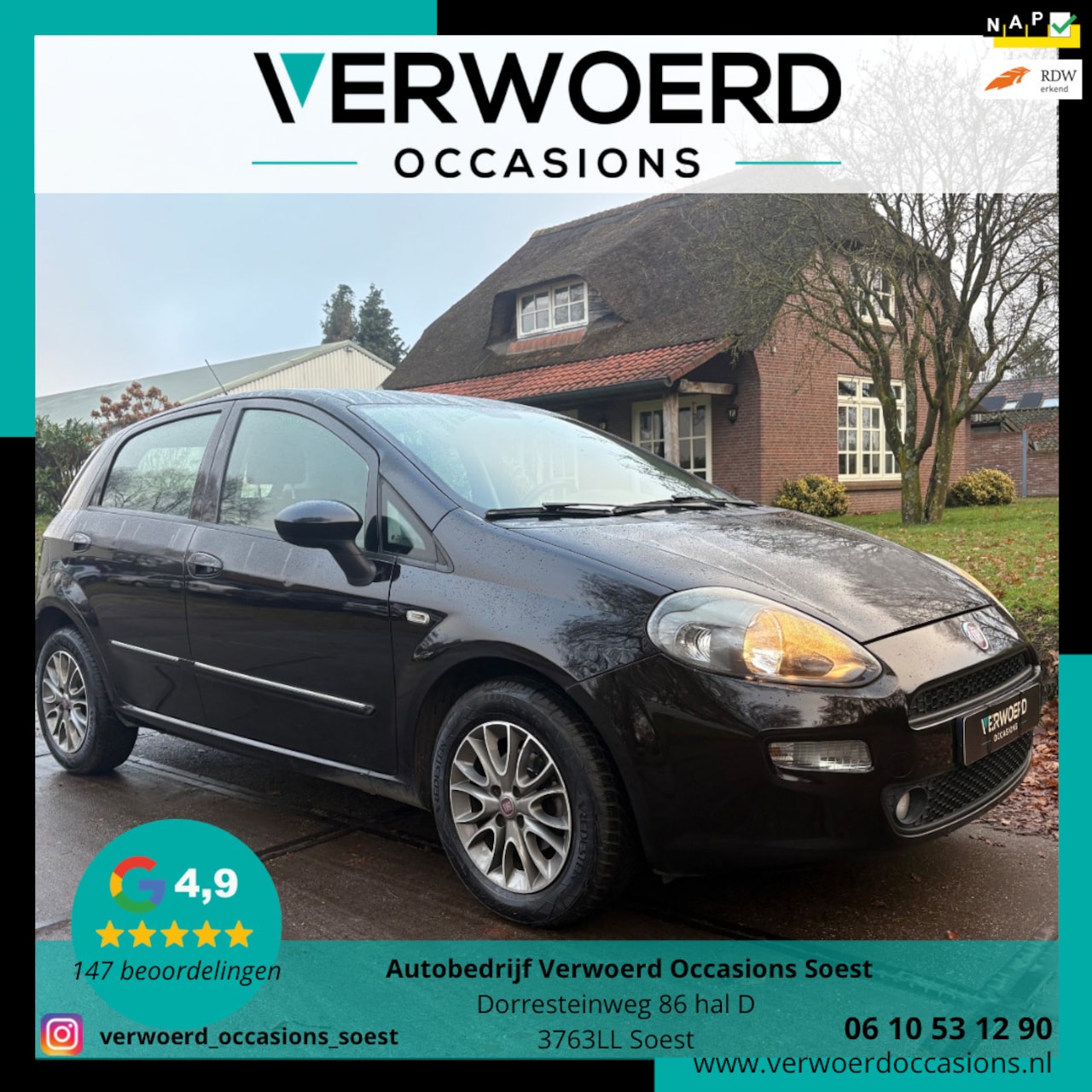 Fiat Punto Evo - 0.9 TwinAir 6 BAK|85PK|CRUISE|CLIMATE|BLUE&ME|5 DEURS|ONDERHOUDEN|NWE KOPPELING|BOEKJES - AutoWereld.nl