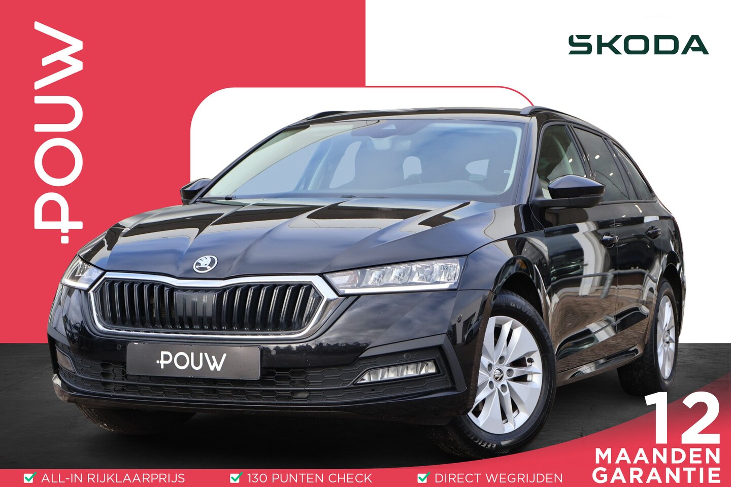 Skoda Octavia Combi - 1.0 TSI 110pk Ambition | Navigatie | PDC | Cruise Control | LED Verlichting | Climate Cont - AutoWereld.nl