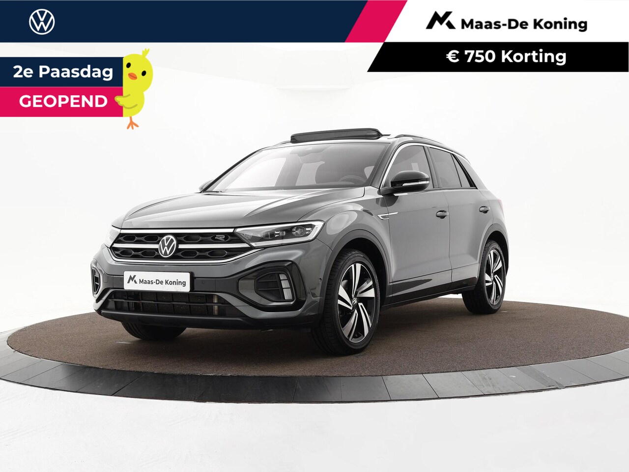 Volkswagen T-Roc - 1.5 TSI 150pk DSG R-Line Business · Camera · Panoramadak · Trekhaak afneembaar · Apple/And - AutoWereld.nl