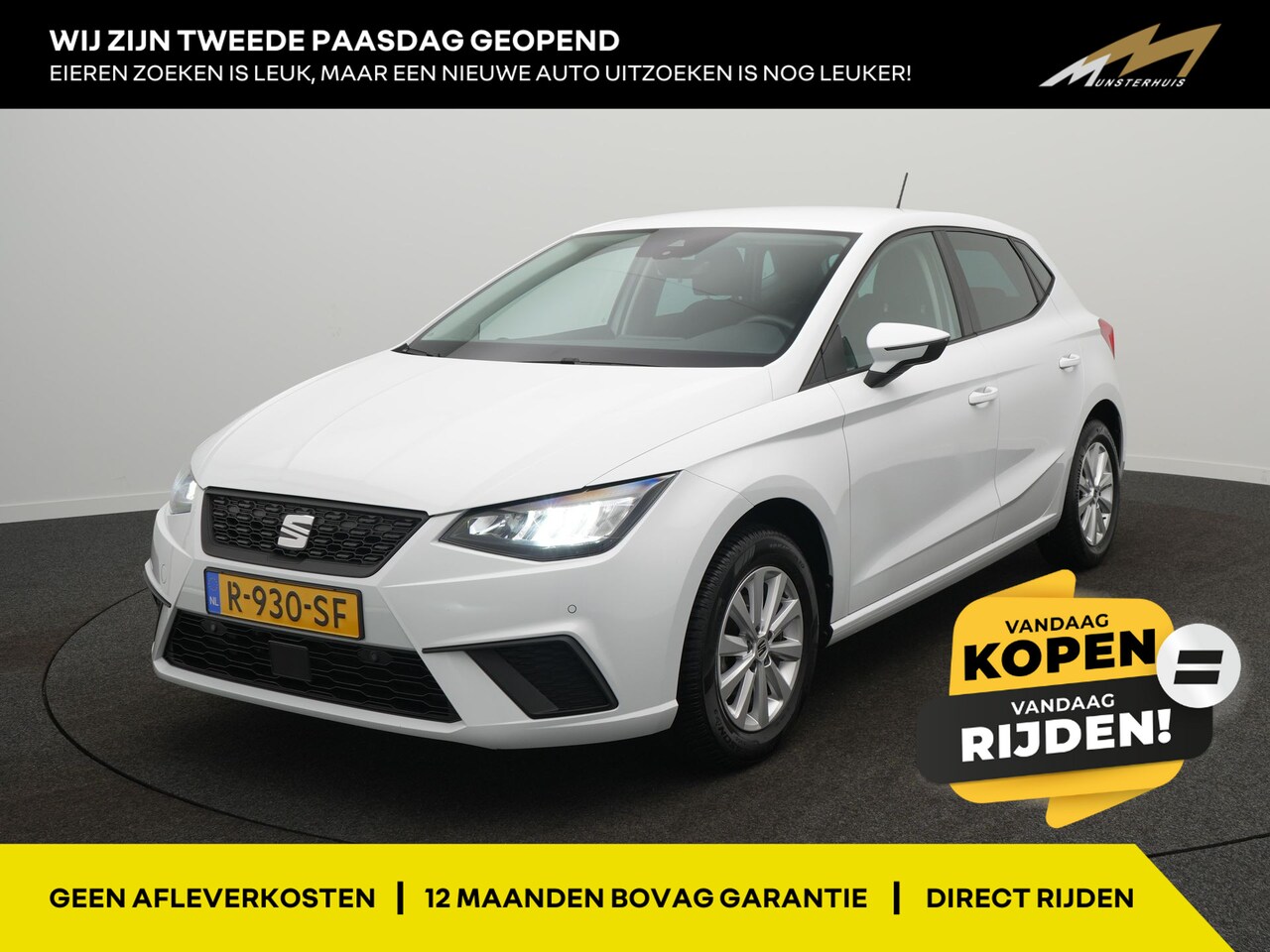 SEAT Ibiza - 1.0 EcoTSI Style Business Connect - Occasion Lease vanaf €384 p/m - RIJKLAARPRIJS - All Se - AutoWereld.nl