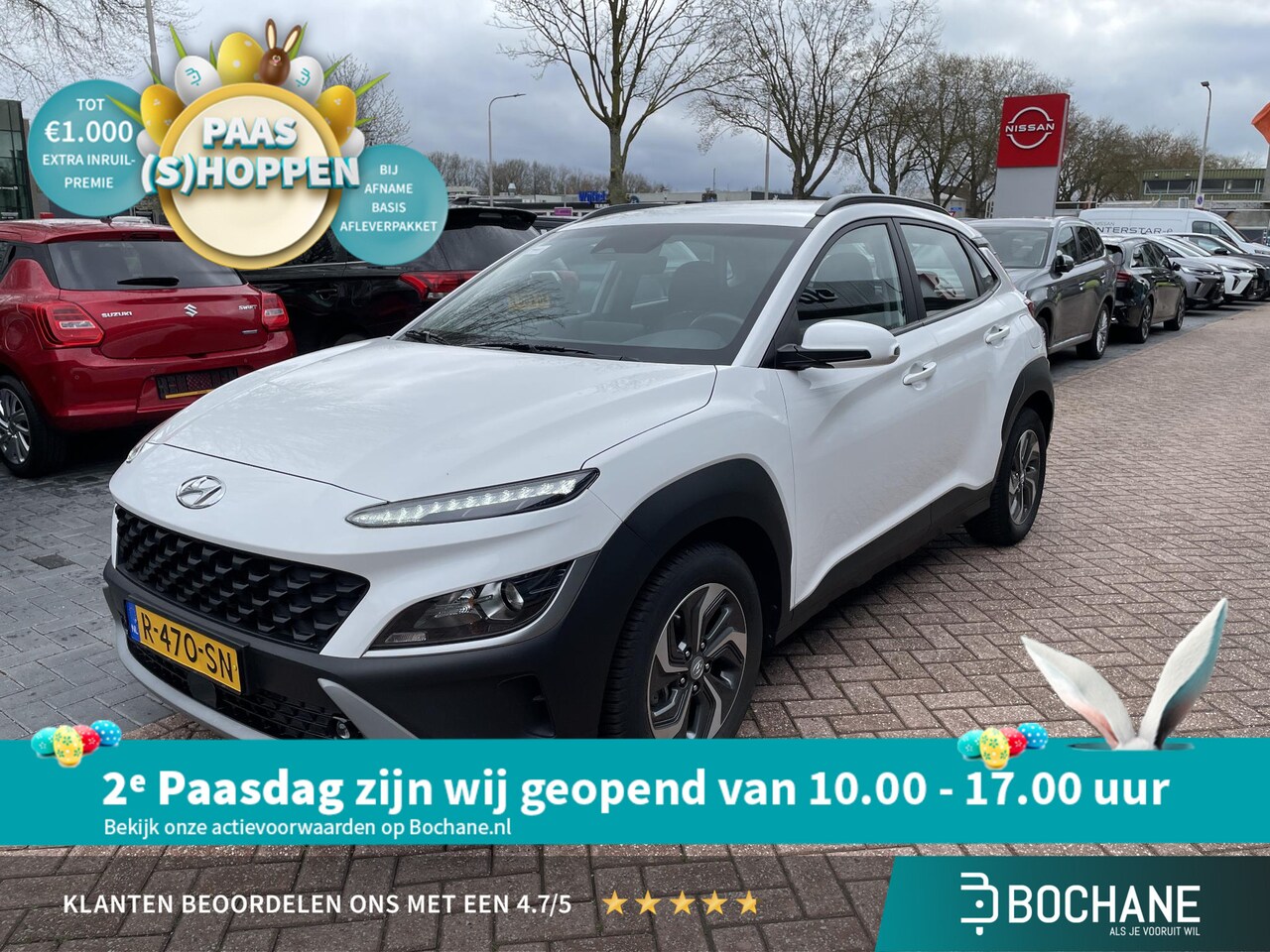 Hyundai Kona - 1.6 GDI HEV Comfort Smart | Navigatie |  Carplay/Android | - AutoWereld.nl
