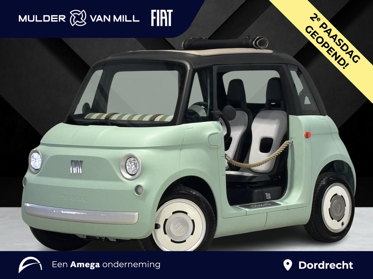 Fiat Topolino e - Dolcevita EV 100% ELEKTRISCH | GESCHIKT VOOR AM RIJBEWIJS | VANAF 16 JAAR | PANODAK | SNEL - AutoWereld.nl