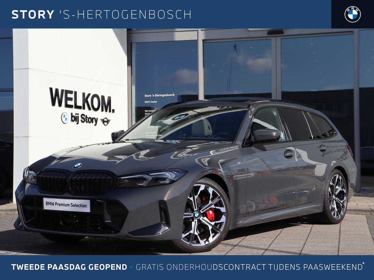 BMW 3-serie Touring - 320i M Sport Automaat / Panoramadak / Trekhaak / Sportstoelen / Parking Assistant Plus / C - AutoWereld.nl