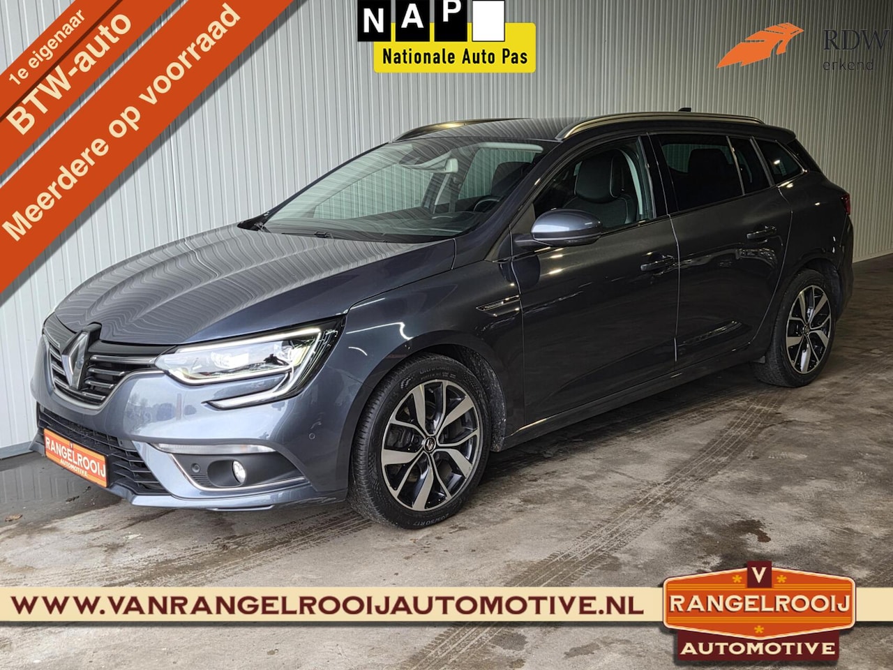 Renault Mégane Estate - 1.3 TCe 160 Bose, ACC, HUD, LED kopl., Bose audio - AutoWereld.nl