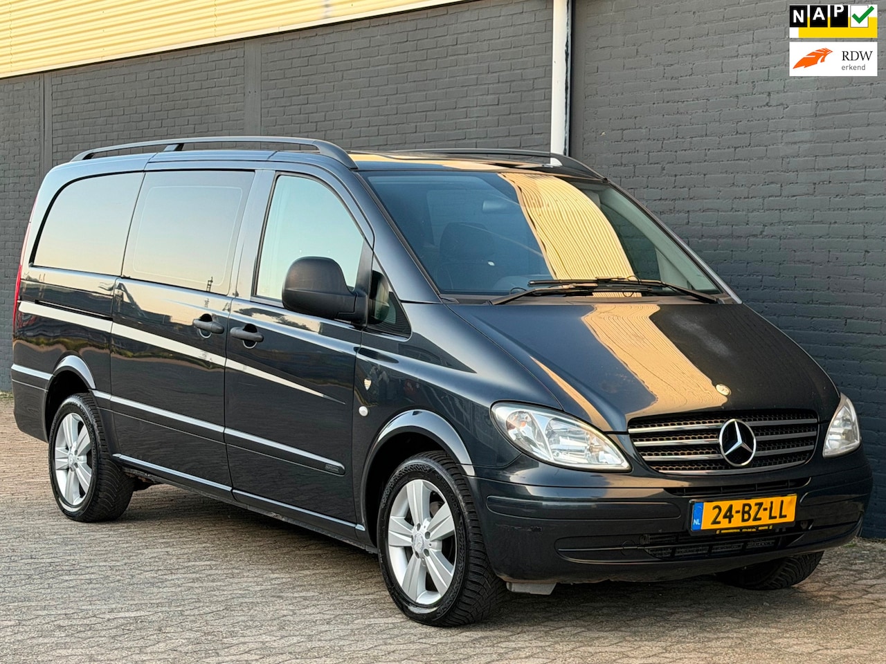 Mercedes-Benz Vito - V6 120 CDI 320 Lang DC luxe LEER CLIMA TREKHAAK MARGE - AutoWereld.nl