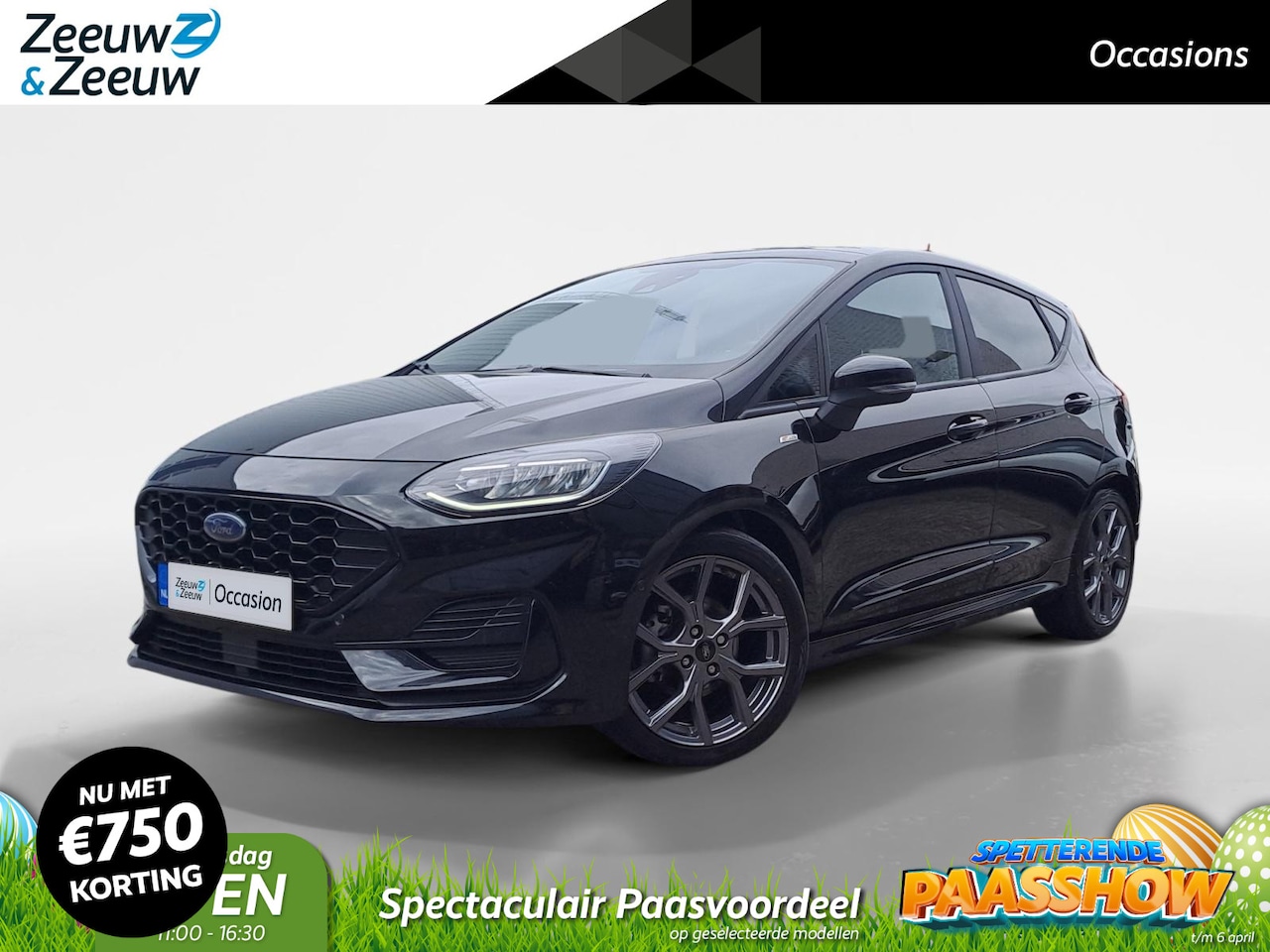 Ford Fiesta - 1.0 EcoBoost Hybrid ST-Line X 125 PK | Schuifkanteldak | Apple Carplay/Android Auto | Meta - AutoWereld.nl