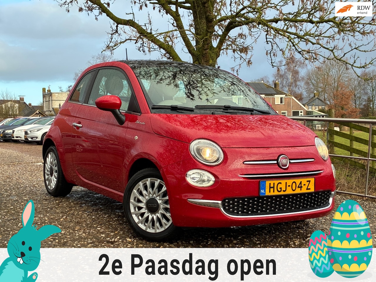 Fiat 500 - 1.0 Hybrid Sport | Pano + ''30.000'' KM Nu € 11.450,-!!! - AutoWereld.nl
