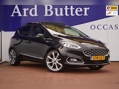 Ford Fiesta - 1.0 EcoBoost Hybrid Vignale 125PK +Led+stoel&stuurverw+Panodak+nav+camera+Volleder = SUPER