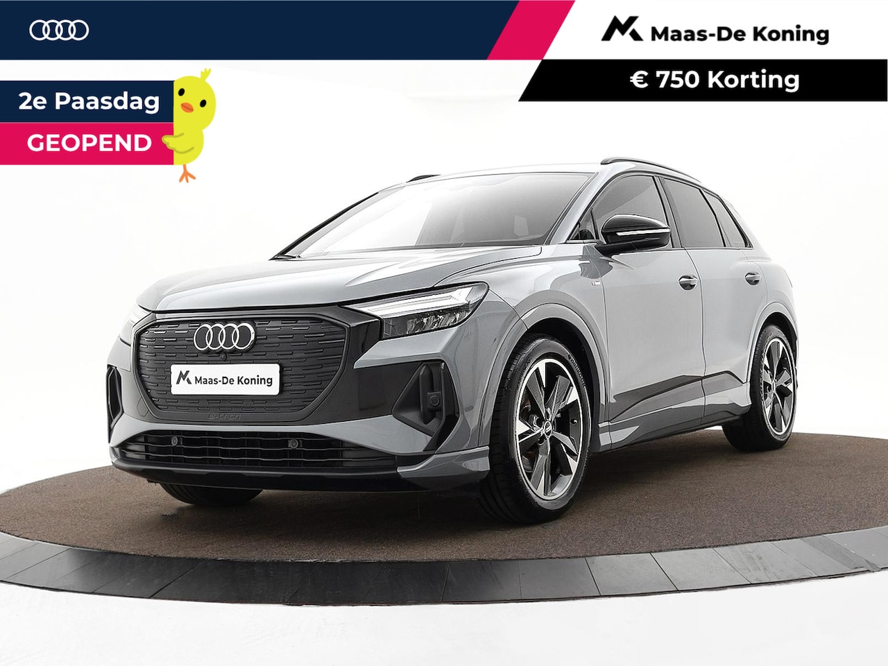 Audi Q4 e-tron - 35 170pk 55 kWh S Edition · SOH 91,6% · Camera · Head-Up Display · Afneembare Trekhaak · O - AutoWereld.nl