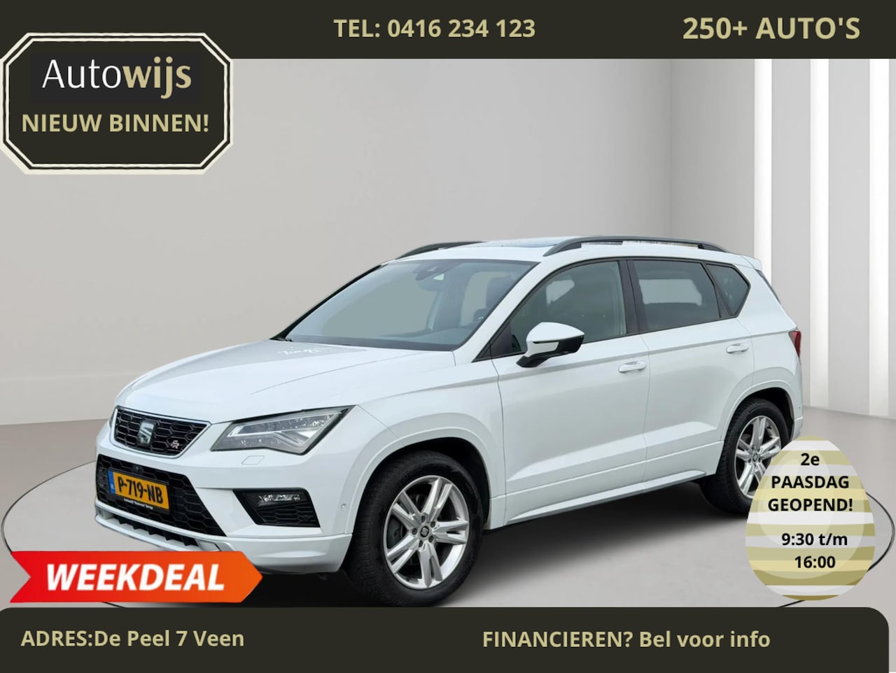 SEAT Ateca - 2.0 EcoTSI FR 4DRIVE|190PK|PANO|CAMERA|FR-PAKKET|ALCANTARA - AutoWereld.nl
