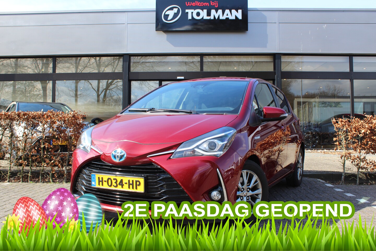 Toyota Yaris - 1.5 Hybrid Dynamic 2e Paasdag open van 10:00 - 15:00 | Rijklaar | ''Trekhaak'' | Apple/And - AutoWereld.nl