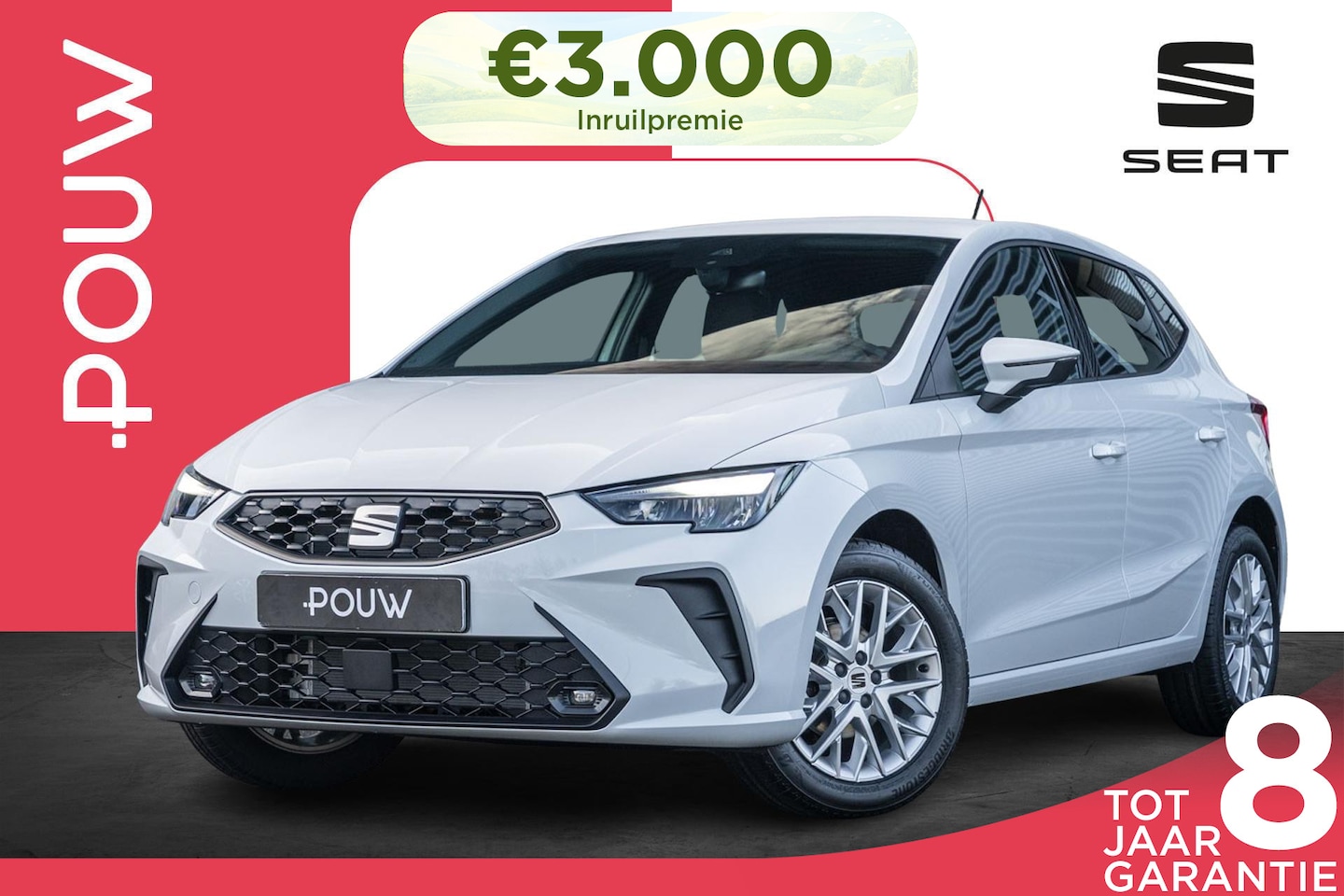 SEAT Ibiza - 1.0 EcoTSI 95pk Style | Full-LED Koplampen | 16" Velgen - AutoWereld.nl