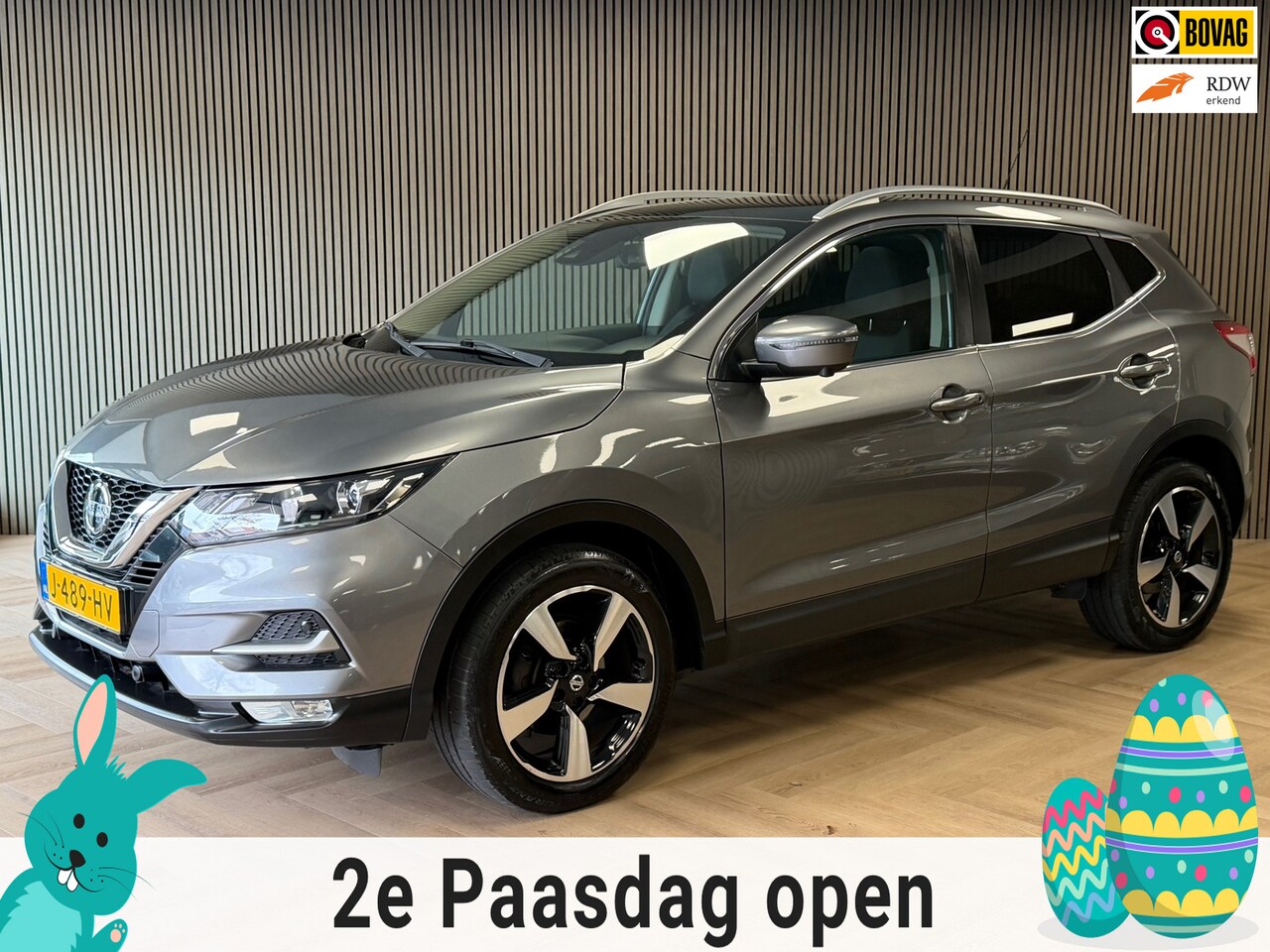 Nissan Qashqai - 1.2 N-Connecta PANORAMADAK CAMERA PDC LEDER KEYLESS-GO STOELVERWARMING LANE ASSIST START/S - AutoWereld.nl