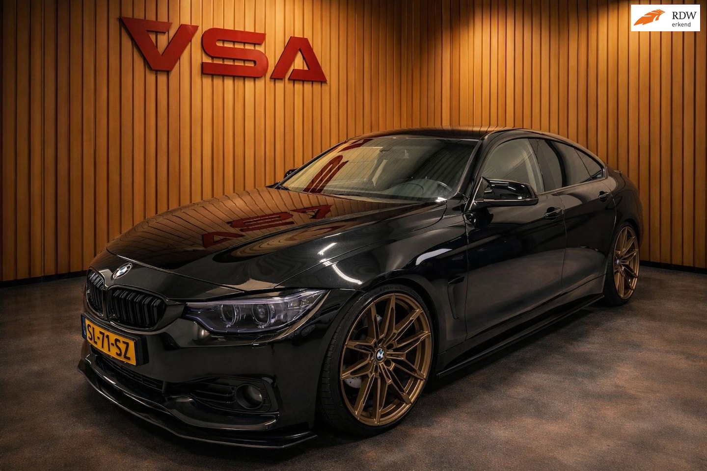 BMW 4-serie Gran Coupé - 428i Executive|Uniek|Show staat|Maxton|Akra met klep|ST|EBC|NAVI|NAP|PDC|Galscoating|M vel - AutoWereld.nl