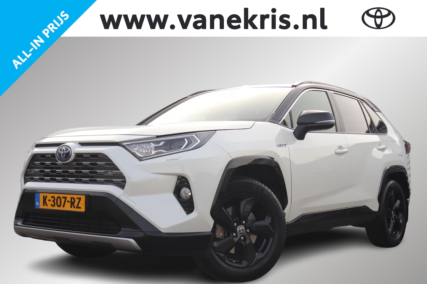 Toyota RAV4 - 2.5 Hybrid Bi-Tone 2.5 Hybrid Bi-Tone, 1e Eigenaar, Alarm klasse 3, Stuur & Stoel & Voorruit verwarming, Keyl - AutoWereld.nl