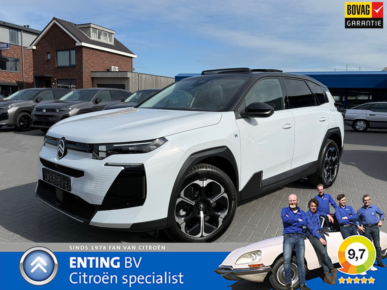 Citroën C5 Aircross - 1.6 Plug-In Hybrid 195 MaX SCHUIFDAK HYPE GREY WINTERPAKKET TREKGEW 1550KG - AutoWereld.nl